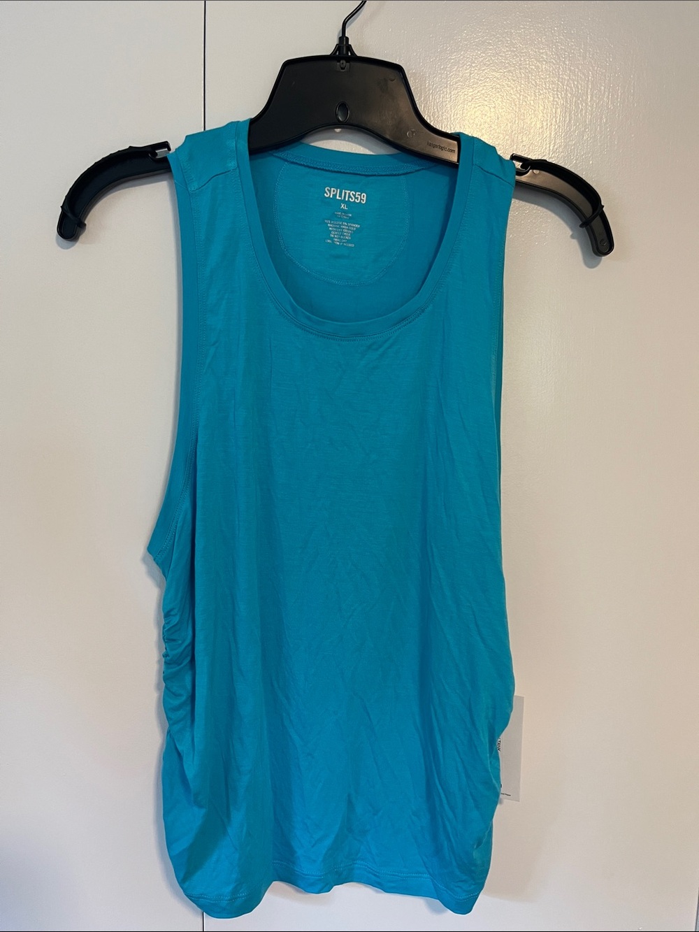 Splits59 Teal Scoop Neck Athletic Tank
